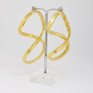 Pendientes Oro 18K Infinito Diseño Griego