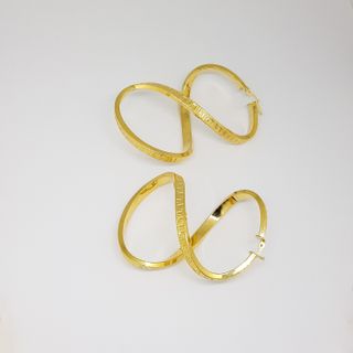 Pendientes Oro 18K Infinito Diseño Griego