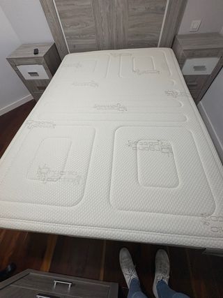 Canapé eléctrico abatible con somier articulado 