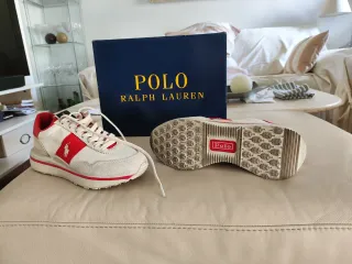 Deportivas Ralph Lauren Blancas y Rojas