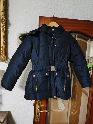Abrigo niña Coconut talla 9-10 azul brillante 