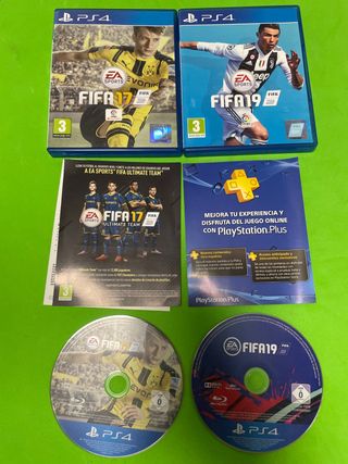 FIFA 17 y FIFA 19 PS4