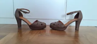 Scarpe Open Toe, Chia Mihara, tacco 10 cm.