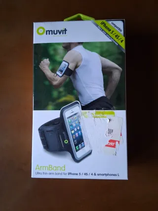 Fascia da braccio sportiva Muvit L per iPhone 5/4S/4