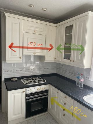 Cocina blanca modular