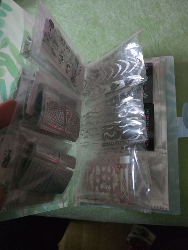 Carpeta de pegatinas para uñas