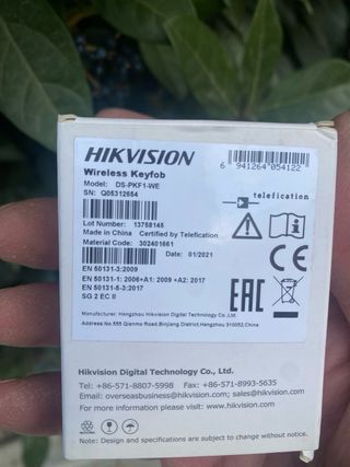 Mando Alarma Hikvision Blanco