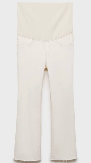Jeans premamá en color vaquero y beige