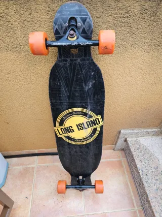 Longboard Long Island Negro Naranja