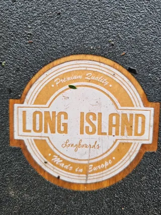 Longboard Long Island Negro Naranja