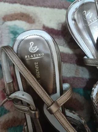 Zapatos de vestir Platino talla 36.5