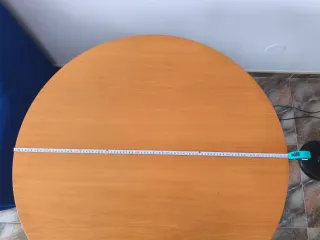 Mesa de comedor extensible de madera