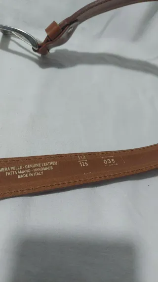 Cintura vera pelle marrone