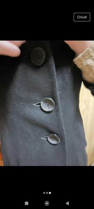 Cappotto sfiancato nero