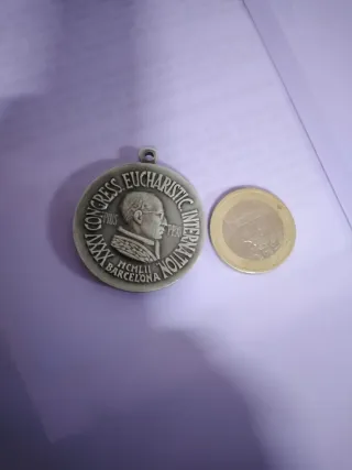 Medalla Congreso Eucarístico Barcelona 1952
