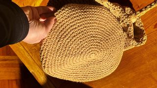 Borsa uncinetto beige