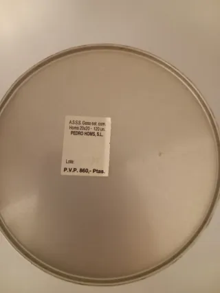 Lata antigua gasas médicas Laboratorio de Apositos