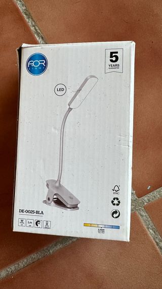 Lámpara LED FOR LIGHT Pinza Blanca