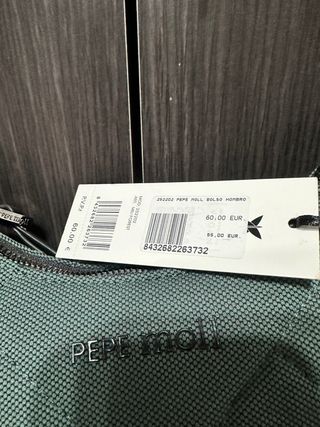 Bolso Pepe Moll verde nuevo con etiqueta temporada