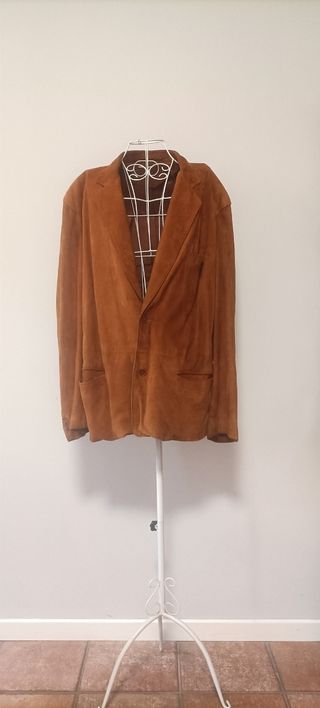 Giacca vintage scamosciata marrone