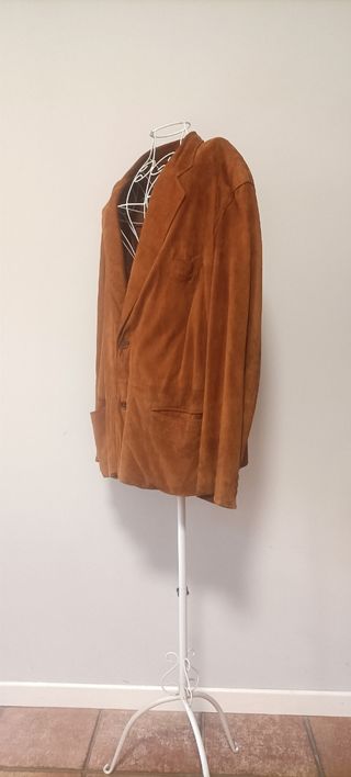 Giacca vintage scamosciata marrone