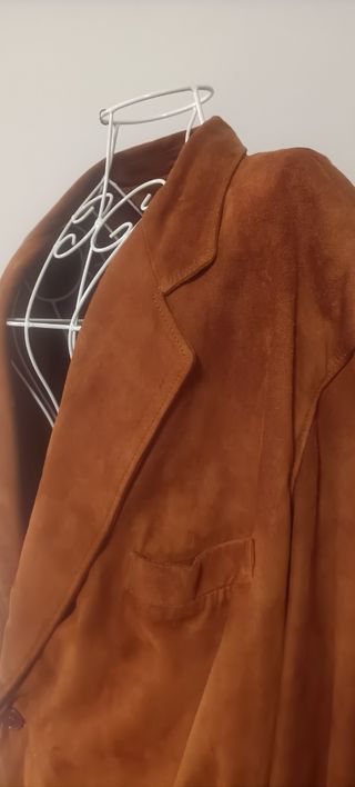 Giacca vintage scamosciata marrone