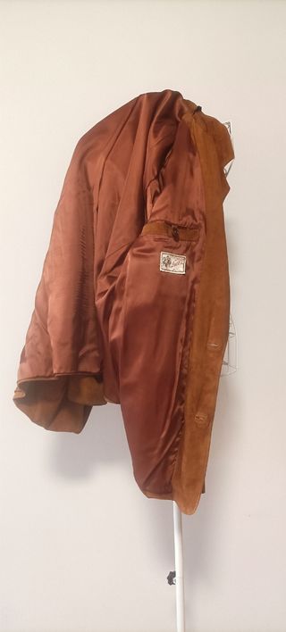 Giacca vintage scamosciata marrone