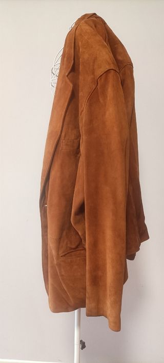 Giacca vintage scamosciata marrone