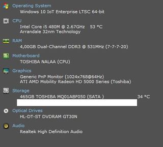 Portatil Toshiba I5 17 pulgadas