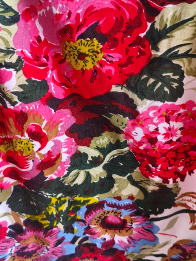 Camiseta de tirantes de algodón floral