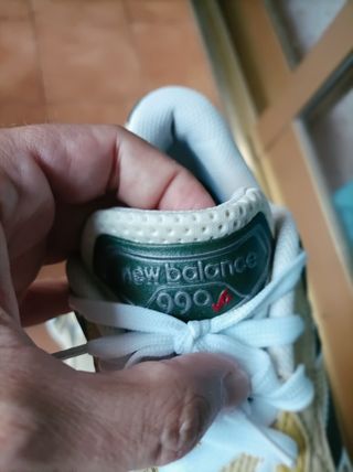 New Balance 990 v6 Beige/Verde Talla 44