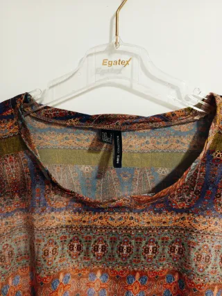 Blusa Mango Talla M Estampada