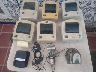 Lote 6 Impresoras de Etiquetas Zebra y Datalogic