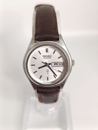 Reloj Seiko Quartz Marrón/Plateado