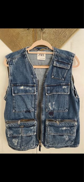 Chaleco Vaquero Zara Talla M