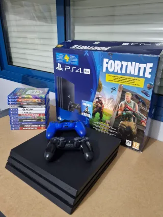 Pack PS4 + 4 Juegos + 2 Mandos Originales