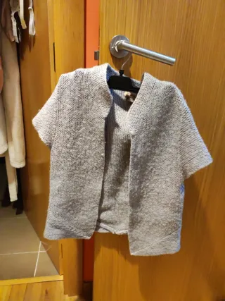 Chaleco de lana vitivic gris talla M