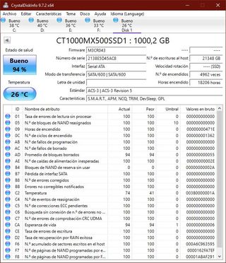 SSD Crucial MX500 1TB 2.5" + Adaptador 3.5" gratis
