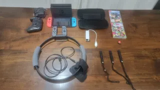 Nintendo Switch con juegos y accesorios
