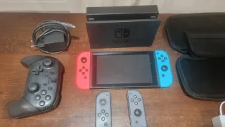 Nintendo Switch con juegos y accesorios