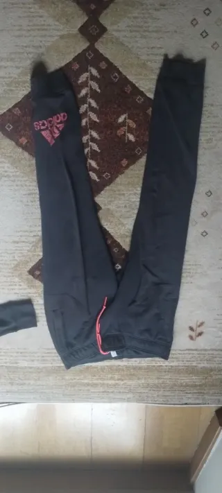 Chándal Adidas Negro y Rosa