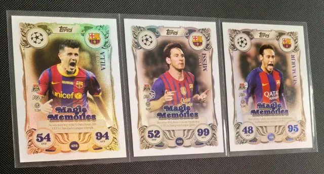 Magie Memories ×3 FC. Barcelona Topps Match Attax