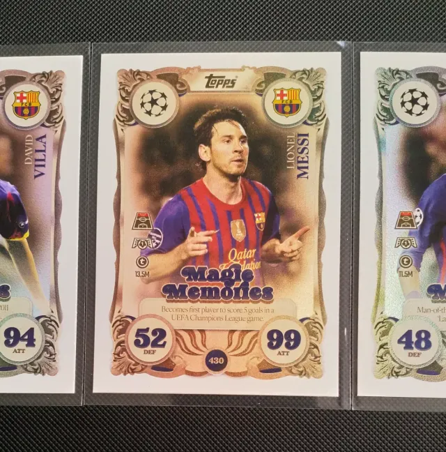 Magie Memories ×3 FC. Barcelona Topps Match Attax