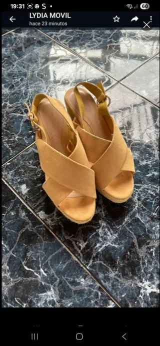 Sandalias Sfera Amarillas Elegantes