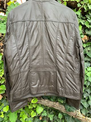 Chaqueta Cuero Hombre Isaco Talla 52 Nueva