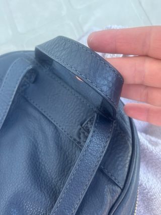 Mochila Michael Kors Azul y Dorada