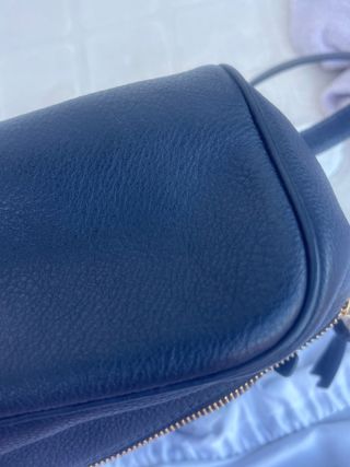 Mochila Michael Kors Azul y Dorada
