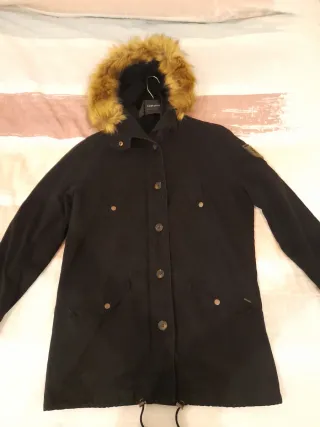 Parka IKKS 2en1 negro con capucha