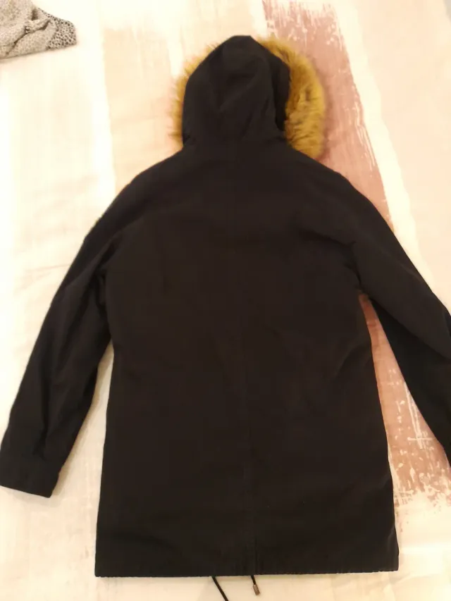 Parka IKKS 2en1 negro con capucha