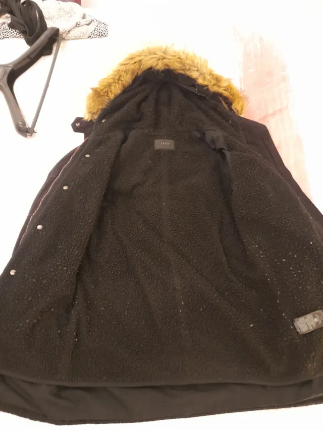 Parka IKKS 2en1 negro con capucha